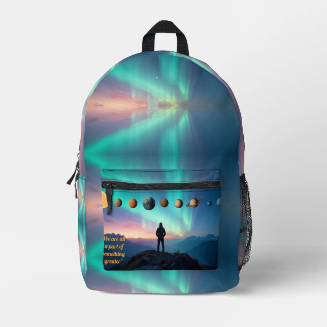 Sac À Dos Imprimé Nous faisons tous partie de quelque chose de plus  (Recto)