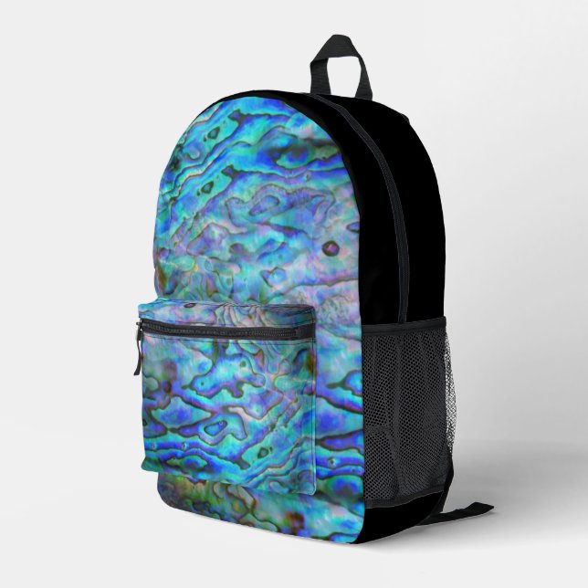 SAC À DOS IMPRIMÉ NOUVELLE-ZÉLANDE PAUA SHELL (Coin arrière droit)