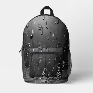 Sac À Dos Imprimé Nuances Harmoniques : Conception de Mode d'Art Mus