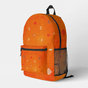 Sac À Dos Imprimé Oasis de coucher de soleil : Orange Heritage Boho 