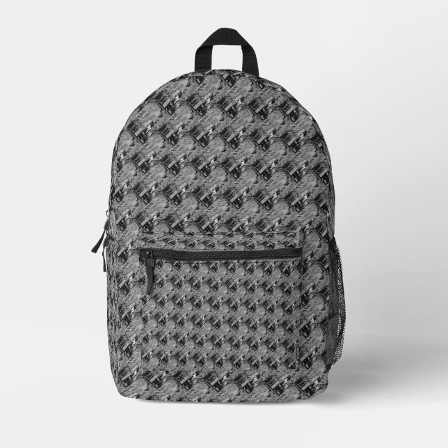 Sac À Dos Imprimé #OCEAN&CIEL #LASIRENEsurfeuse @ MAGHIE.ORG (Recto)
