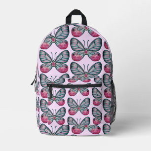 Sac À Dos Imprimé Octobre Pink verre papillon Motif Design