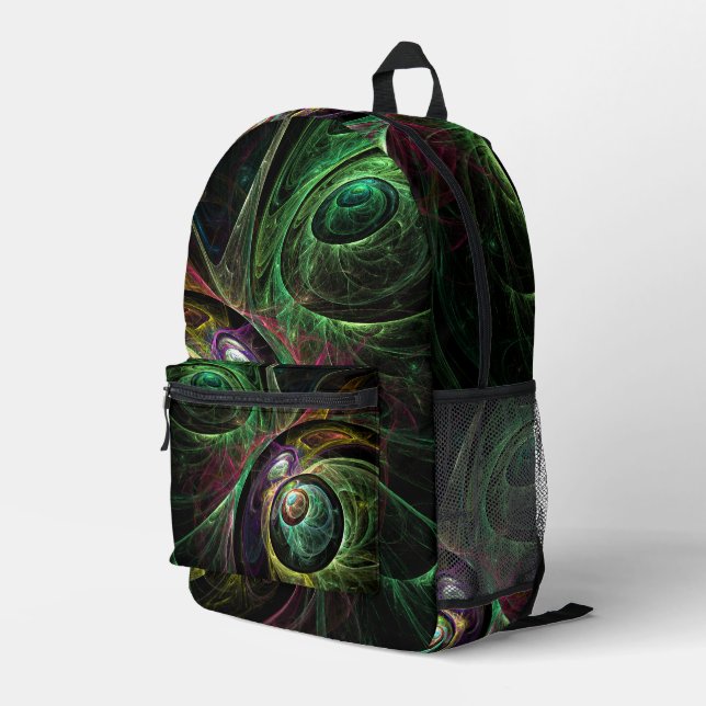 Sac À Dos Imprimé OEil aux yeux Art Abstrait (Coin arrière droit)
