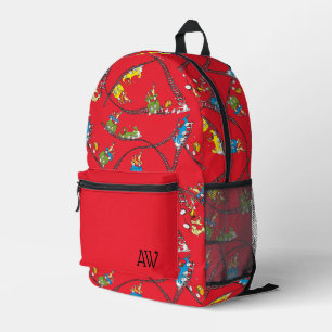 Sac À Dos Imprimé Œufs verts et jambon   Motif de train