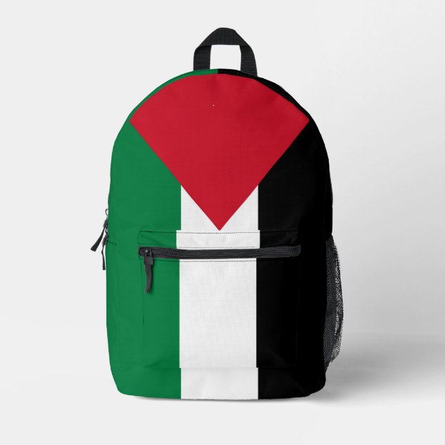Sac À Dos Imprimé officiellement le drapeau de l'État de Palestine (Recto)