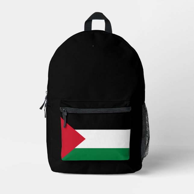 Sac À Dos Imprimé officiellement le drapeau de l'État de Palestine (Recto)