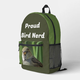 Sac À Dos Imprimé Oiseau fier Oiseau Nerd Bruant Oiseau Oiseau