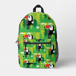 Sac À Dos Imprimé Oiseau tropical du Toucan