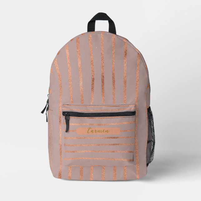 Sac À Dos Imprimé Or simulé (Recto)