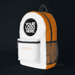 Sac À Dos Imprimé Orange | Logo et texte personnalisés<br><div class="desc">Élevez votre style professionnel avec ce sac à dos moderne personnalisé! Doté d'un design orange et blanc classique et de l'option d'ajouter le logo et le texte de votre entreprise, ce sac à dos est parfait pour les besoins de l'entreprise. Idéal pour transporter tous vos biens de première nécessité pendant...</div>
