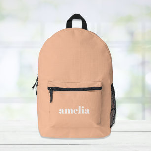 Sac À Dos Imprimé Orange Moderne Personnalisé