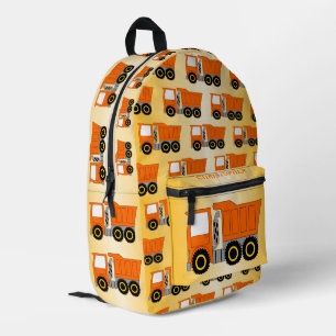 Sac À Dos Imprimé Orange Truck Design personnalisé