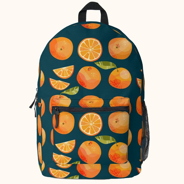 Sac À Dos Imprimé Oranges d'agrumes (Citrus orange fruit pattern backpack)