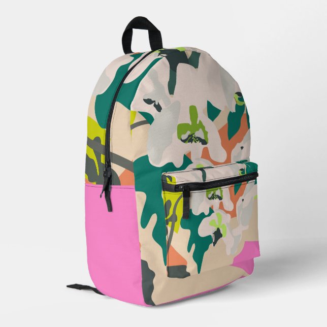 Sac À Dos Imprimé Orchidées tropicales Abstraites Décor moderne (Coin arrière gauche)