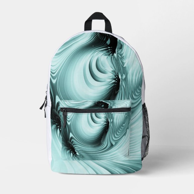 Sac À Dos Imprimé Oreiller jeté abstrait moderne vert menthe sarcell (Recto)