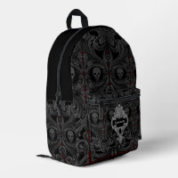 Ornement Goth Grey avec crâne personnalisé