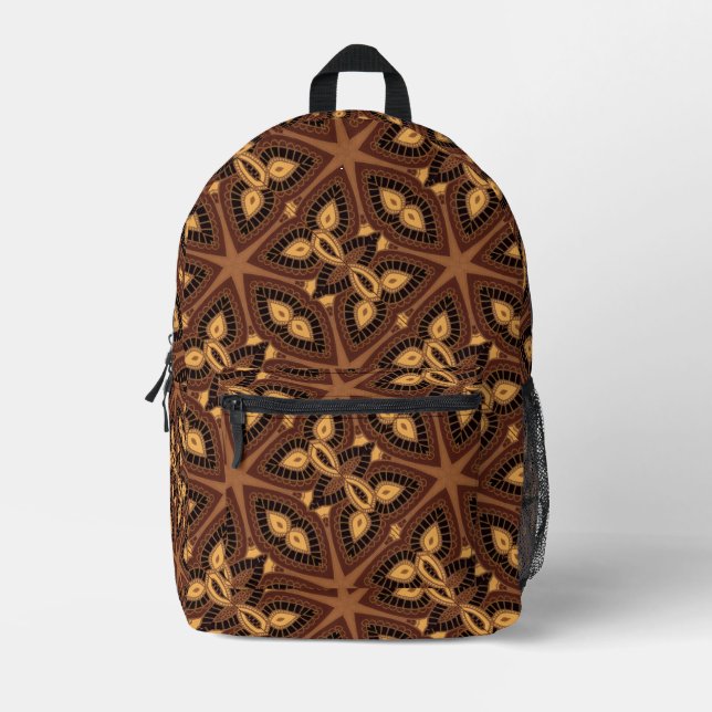 Sac À Dos Imprimé Pack arrière d'impression géométrique Tribal (Recto)