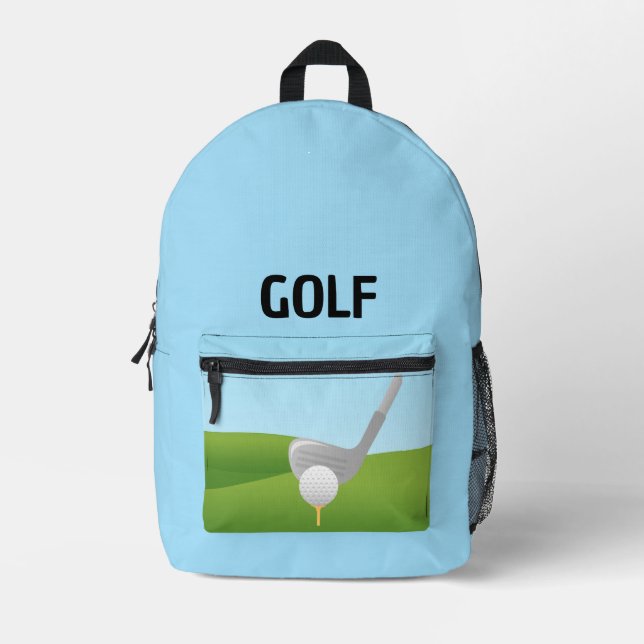 Sac À Dos Imprimé Pack arrière Golf Design (Recto)