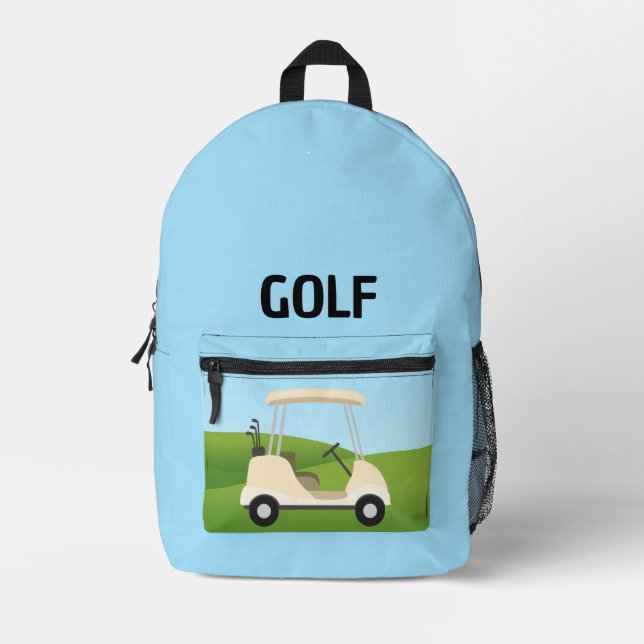 Sac À Dos Imprimé Pack arrière Golf Design (Recto)