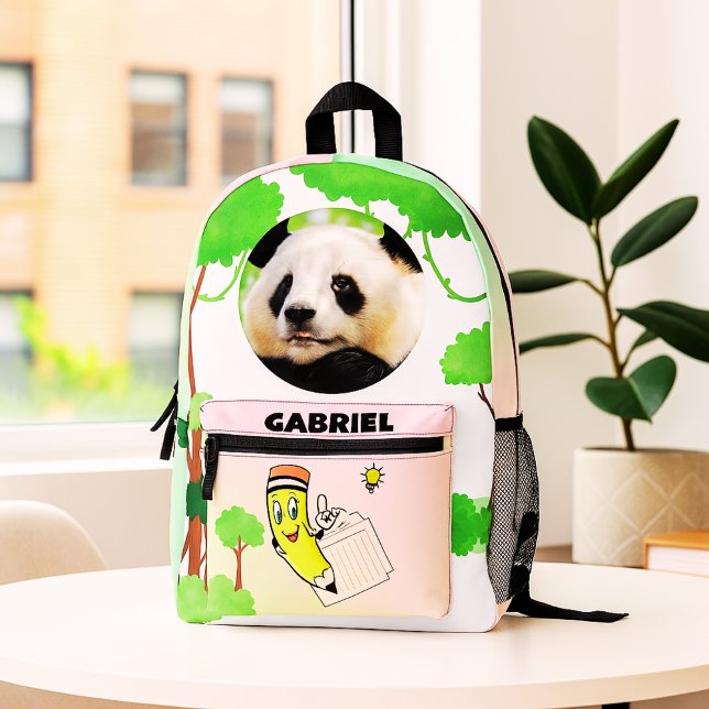 Sac À Dos Imprimé Pack d'apprentissage Panda heureux (Créateur téléchargé)