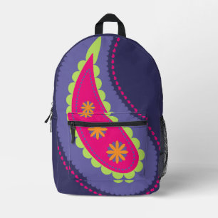 Sac À Dos Imprimé Paisley violet rose