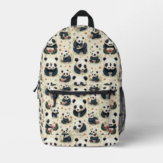 Sac À Dos Imprimé Panda Play 1 (Recto)