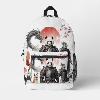 Sac À Dos Imprimé Panda Samurai & Mythical Warriors Fantasy Art