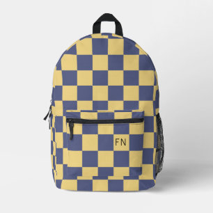Sac À Dos Imprimé Panneau de contrôle des initiales du monogramme ja