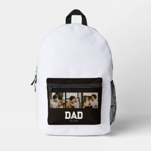 Sac À Dos Imprimé Papa a créé Black Fun 3 Photo