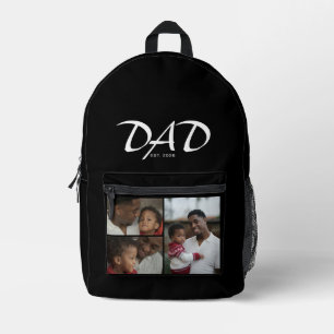 Sac À Dos Imprimé Papa a établi Bold Black 3 Photo