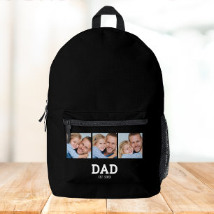 Sac À Dos Imprimé Papa a établi un script noir 3 Photo