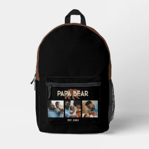 Sac À Dos Imprimé Papa Bear Père Année de Fondation 3 Photo
