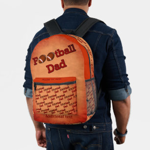 Sac À Dos Imprimé Papa du football personnalisé