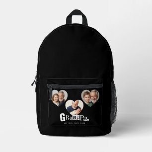 Sac À Dos Imprimé Papi a été établi 3 Cadeau photo pour grand-père