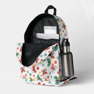 Sac À Dos Imprimé Papillon et motif floral 