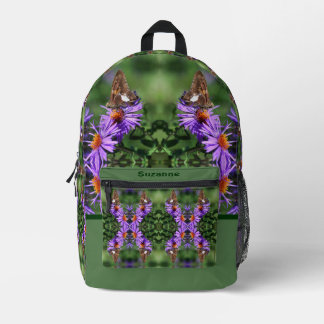 Sac À Dos Imprimé Papillon Lady Peint Sur Fleur Personnalisé