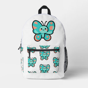 Sac À Dos Imprimé Papillon Mignon Kawaii de la Rentrée Scolaire