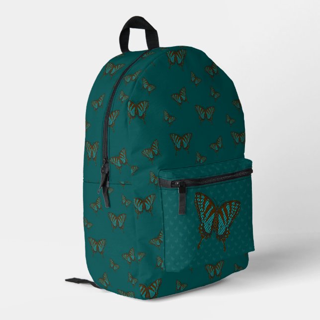 Sac À Dos Imprimé Papillon Swallowtail indigène (Coin arrière gauche)