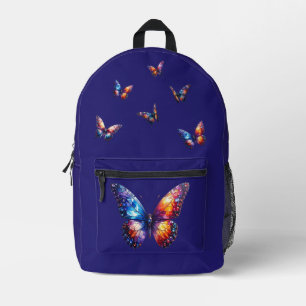 Sac À Dos Imprimé Papillons brillants en vol
