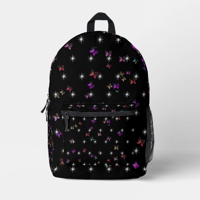 Sac À Dos Imprimé papillons étoiles  (Recto)