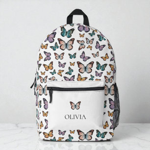 Sac À Dos Imprimé Papillons Féminins Mignons Motif Moderne Coloré