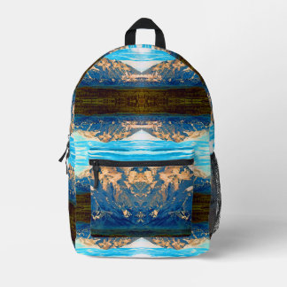 Sac À Dos Imprimé Parc national vintage USA Alaska Mt Mckinley