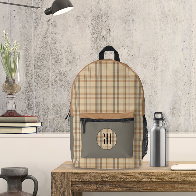 Sac À Dos Imprimé Parchemin Plaid Moderne (Créateur téléchargé)