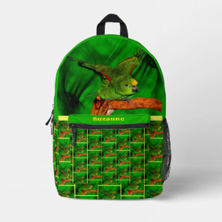 Sac À Dos Imprimé Parrot Amazon Jaune Cute Personnalisé