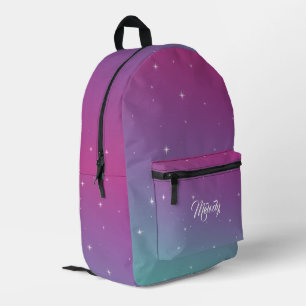 Sac À Dos Imprimé parties scintillant étoilée rose girly Ombre Parke