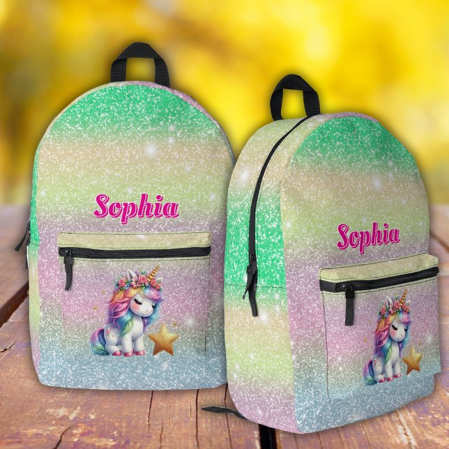 Sac À Dos Imprimé Parties scintillant licorne étoile magique (Créateur téléchargé)
