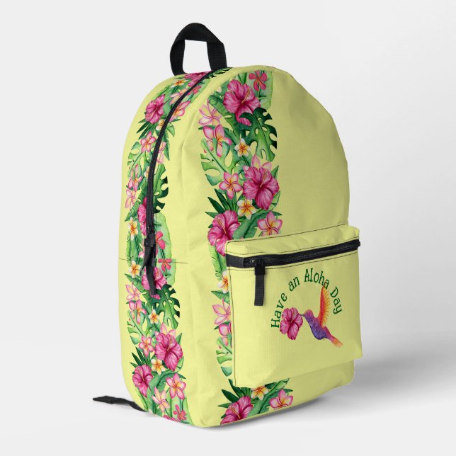 Sac À Dos Imprimé Passez Une Journée Aloha (Coin arrière gauche)