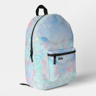 Sac À Dos Imprimé pastel colors faux glitter effect
