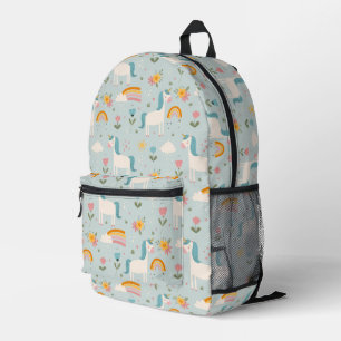 Sac À Dos Imprimé Pastel mignon Rainbow Unicorn Motif