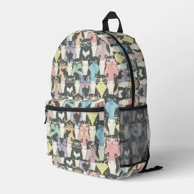 Sac À Dos Imprimé Patters de Hipster Cute (Coin arrière droit)